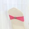 LekLai Spandex Bow Chair Sash, Wedding Party Decoration, Peach view 3