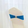 LekLai Spandex Bow Chair Sash, Wedding Party Decoration, Peach view 4