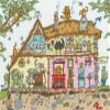 Bothy Threads Cat Cottage Counted Cross-Stitch Kit view 1