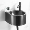 Wall-Mounted Black SUS304 Stainless Steel Single-Bowl Sink view 1