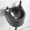 Wall-Mounted Black SUS304 Stainless Steel Single-Bowl Sink view 3
