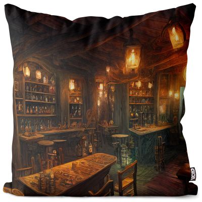 VOID Scotland Fantasy Cushion Cover, 31.5 x 31.5 in