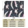 KWQDOZF Axolotl Flannel Micro-Fleece Throw Blanket, 40 × 30 in view 3