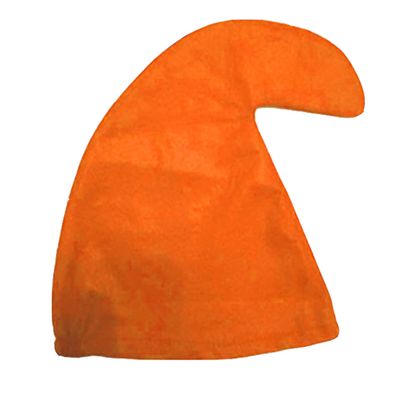 jokeshop Curly Garden Gnome Costume Hat, Orange