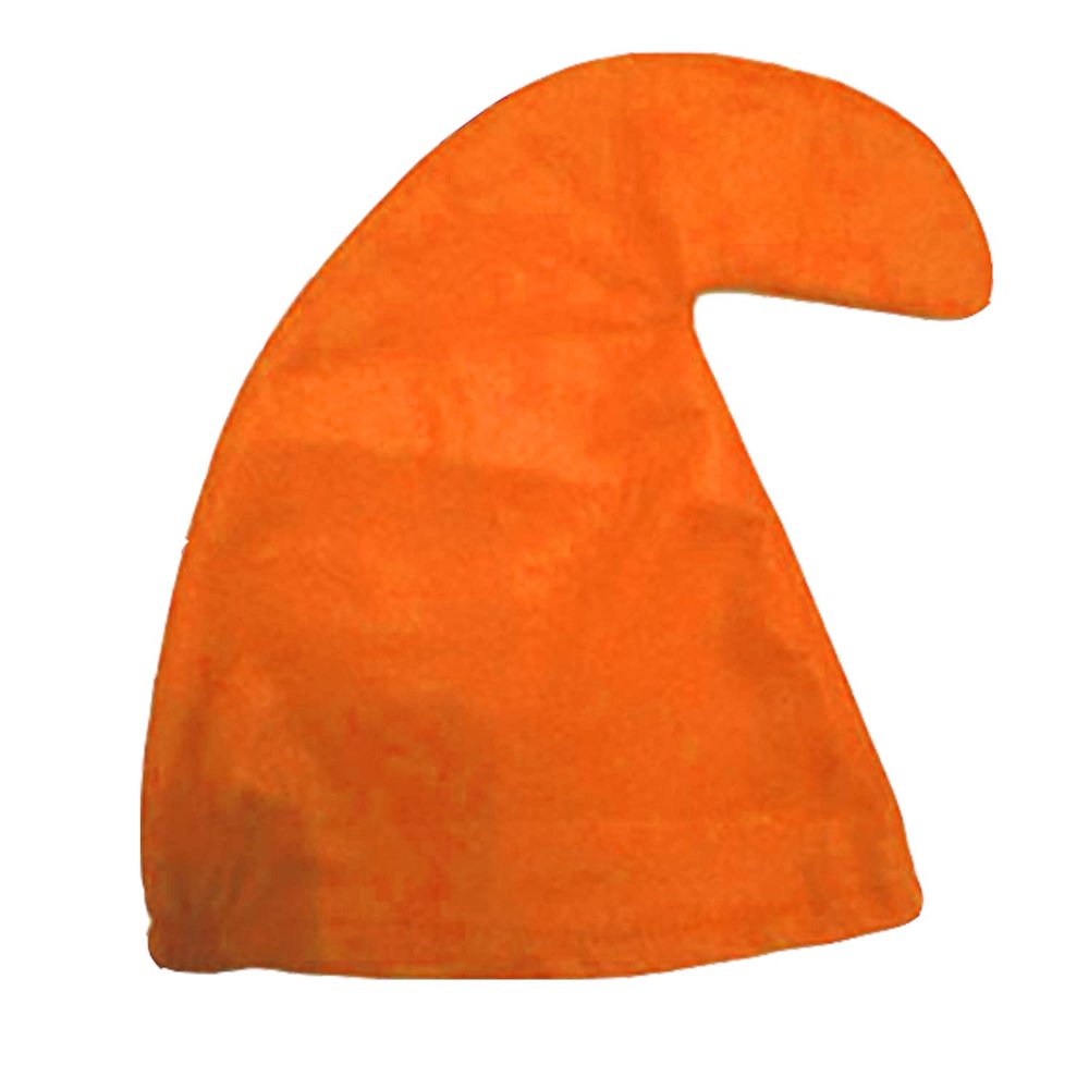 jokeshop Curly Garden Gnome Costume Hat, Orange