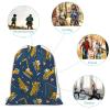 NIBABAEU Drawstring Backpack with Truck and Bulldozer Design view 3