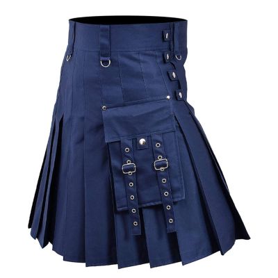 Men's Short Kilt, Classic Pleated Scottish Skirt