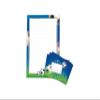 Soccer Letter Writing Set for Kids, Blue – A4 Pad with 25 Sheets and 15 Envelopes view 1
