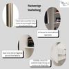 Margaret Hadas24 Erika Sliding-Door Wardrobe with Slatted Doors and Mirror, 180 cm, Black/Brown view 4
