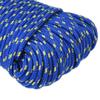 vidaXL Braided Polypropylene Boat Rope Blue 3 mm x 500 m view 3