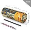 Galaxy Sky Round Leather Pencil Case for Girls and Boys, Ancient Egypt Tribe Series view 4