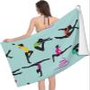 Buohwiwe Gymnastics Beach Towel 70 x 150 cm, Soft Quick-Dry Microfiber Towel view 3