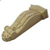 Carved Wood Applique Corner Flower Decorative Trim 9.7 x 20 x 3 cm view 1