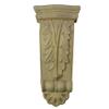 Carved Wood Applique Corner Flower Decorative Trim 9.7 x 20 x 3 cm view 2