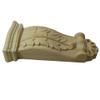 Carved Wood Applique Corner Flower Decorative Trim 9.7 x 20 x 3 cm view 3
