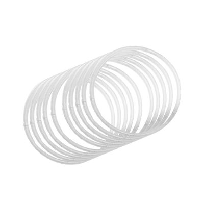 vreplrse 10-Piece Silicone Bracelets, Soft and Colorful