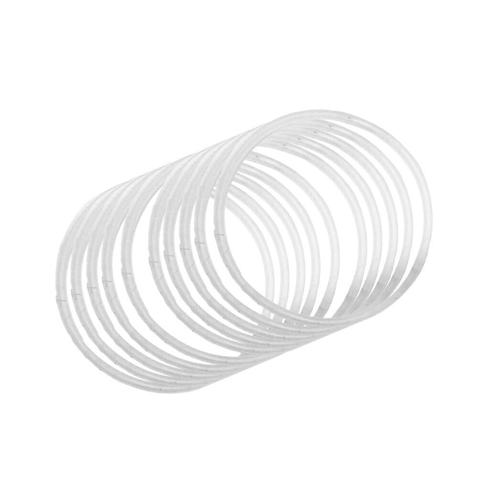 vreplrse 10-Piece Silicone Bracelets, Soft and Colorful