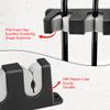 (Red) Vertical Wall-Mounted Fishing Rod Holder Rack, Space-Saving Storage for Garage, Cabin, or Basement, Holds up to 6 Rod-and-Reel Combos view 4