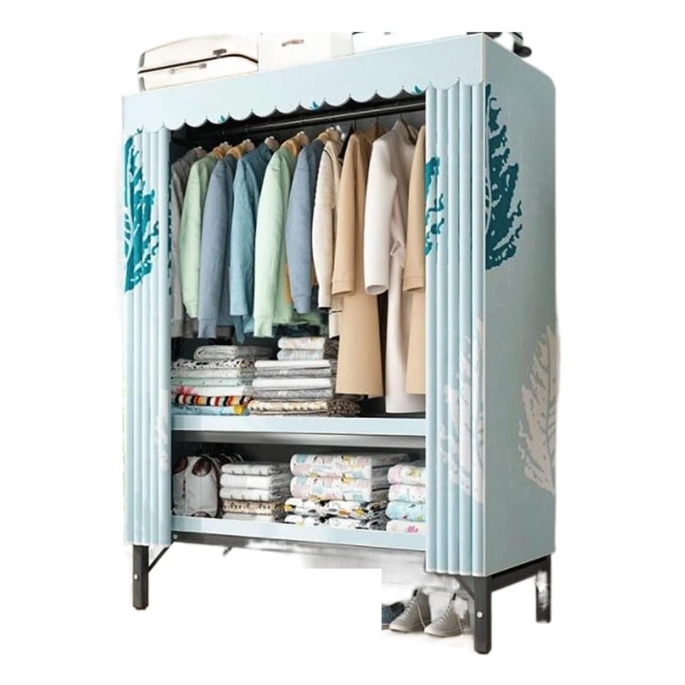 Folding Wardrobe with Sturdy Carbon Steel Frame