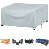 Patio Furniture Cover, 140 x 120 x 90 cm, Gray view 1
