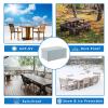 Patio Furniture Cover, 140 x 120 x 90 cm, Gray view 2