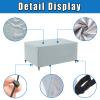 Patio Furniture Cover, 140 x 120 x 90 cm, Gray view 3