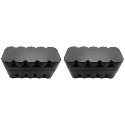 SRMAN 2-Pack 120 Film Storage Boxes, Holds Up to 10 Rolls, Black