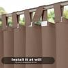 GUAWJRZDP Outdoor Blackout Curtain, 1 Piece, Self-Adhesive, Sun Protection and Thermal Insulation, for Balcony, Veranda, or Garden Pavilion (White) view 2