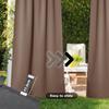 GUAWJRZDP Outdoor Blackout Curtain, 1 Piece, Self-Adhesive, Sun Protection and Thermal Insulation, for Balcony, Veranda, or Garden Pavilion (White) view 4