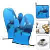 Oven Mitts and Pot Holder Set, Whale Print, Heat-Resistant, Washable, 3-Piece view 3