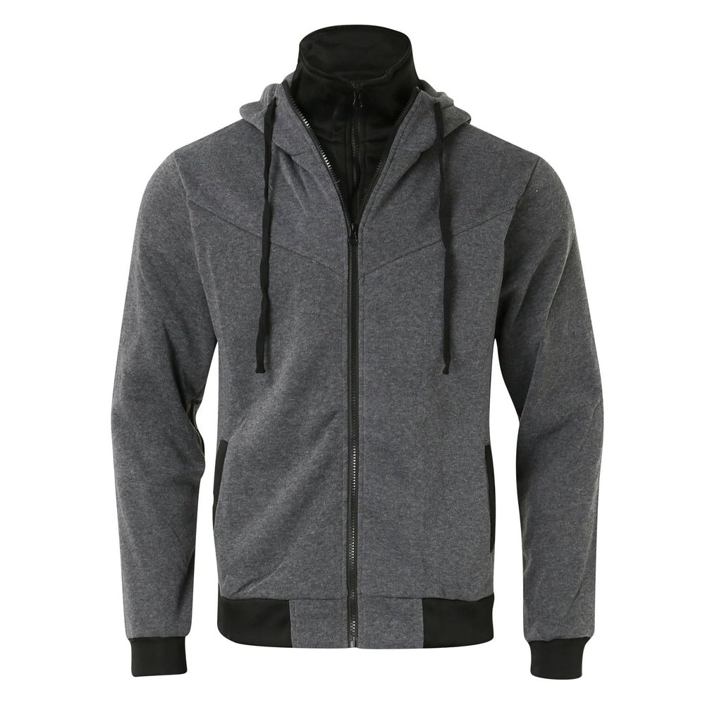 Duohropke Men's Zip-Up Hooded Sweatshirt