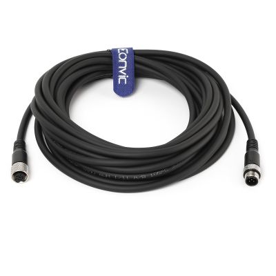 Eonvic Industrial M12 5-Pin Male-to-Female Sensor Cable, PVC, 8 m