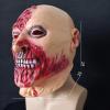 Halloween Scary Latex Face Mask, Realistic Bloody Scream Headwear for Adults, Costume Party Prop (Rotten Face with Neck, One Size) view 3