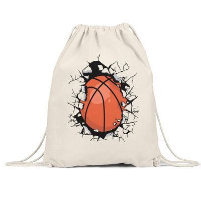 Hey!Print Basketball Drawstring Gym Bag