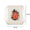Hey!Print Basketball Drawstring Gym Bag view 2