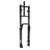 ZECHAO Dual-Crown Snow Bike Suspension Front Fork, 26 in, Black view 1