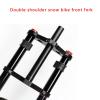 ZECHAO Dual-Crown Snow Bike Suspension Front Fork, 26 in, Black view 3