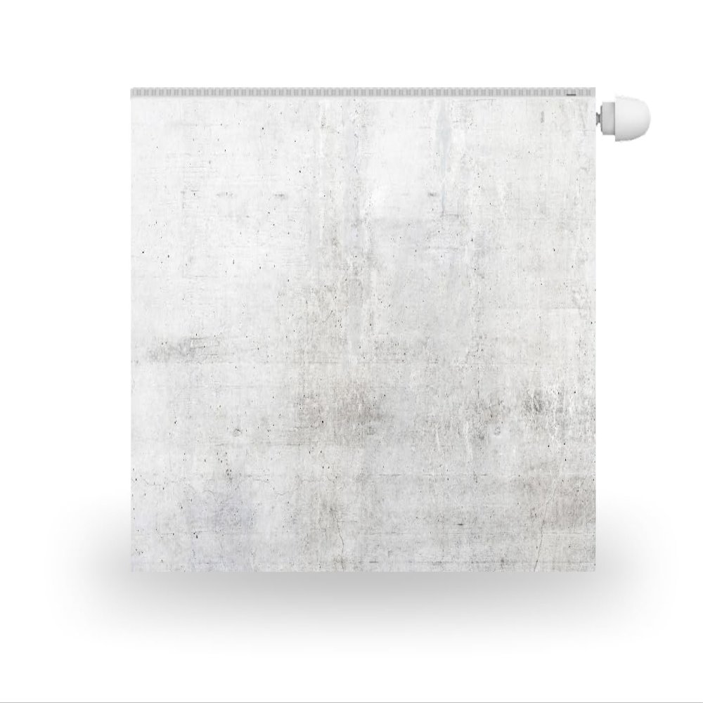 HUBDECO Magnetic Radiator Cover, 120 x 60 cm, Concrete Design