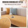 Racib L-Shaped Stretch Sofa Cover, Velvet Couch Throw view 3