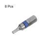 Sourcing Map 8-Piece H2.5 Hex Screwdriver Bit Set, 2.5 mm, 1/4-Inch Hex view 3