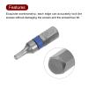 Sourcing Map 8-Piece H2.5 Hex Screwdriver Bit Set, 2.5 mm, 1/4-Inch Hex view 4