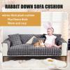 Racib L-Shaped Stretch Sofa Cover, Velvet, 90 x 160 cm view 2