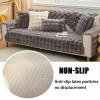 Racib L-Shaped Stretch Sofa Cover, Velvet, 90 x 160 cm view 4