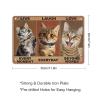 Cat Live Every Moment, Laugh Every Day, Love Beyond Words Metal Tin Sign, Wall Decor, 14 x 20 cm view 2