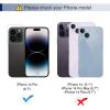 KANVOOS Flip Case for iPhone 14 Pro, PU Leather Wallet Case with Card Slots, Gray view 2