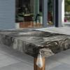laro Washable PVC Oilcloth Tablecloth, Marble Black Beige Gray, 130 x 300 cm view 2