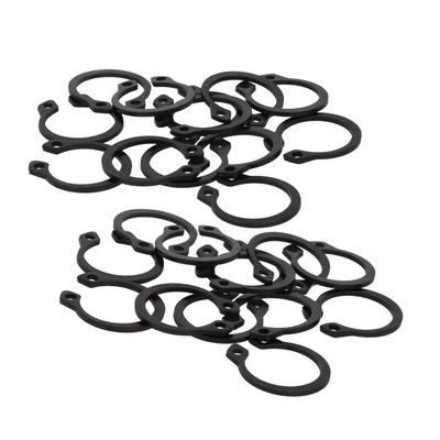 RiJpex C-Clip External Retaining Rings, 200-Piece Set, 65Mn Steel, 8 mm