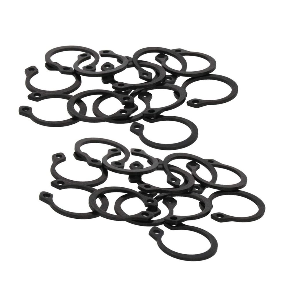 RiJpex C-Clip External Retaining Rings, 200-Piece Set, 65Mn Steel, 8 mm