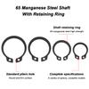 RiJpex C-Clip External Retaining Rings, 200-Piece Set, 65Mn Steel, 8 mm view 3