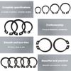 RiJpex C-Clip External Retaining Rings, 200-Piece Set, 65Mn Steel, 8 mm view 4